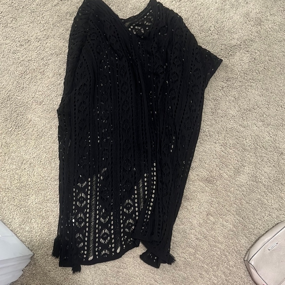 Black swim cover up